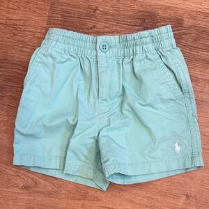 Ralph Lauren Mint Green Toddler Cotton Shorts